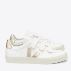 Trainers|Veja Recife Chrome-Free Leather Trainers - UK 3