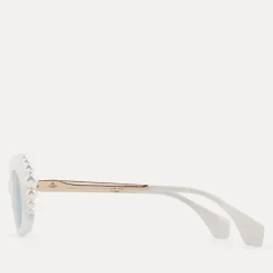 Sunglasses|Sunglasses|Dr. Martens Vivienne Westwood Acetate Swarovski Pearl Cat-Eye Sunglasses