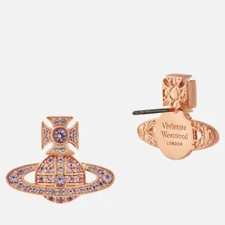 Jewellery|Vivienne Westwood Carmela Bas Relief Rose Gold-Tone Earrings