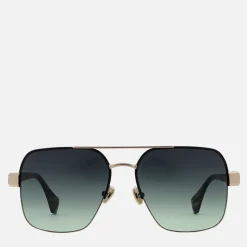Sunglasses|Sunglasses|Dr. Martens Vivienne Westwood Cowboy Aviator Gold-Tone Sunglasses