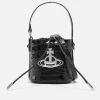 Bags|Dr. Martens Vivienne Westwood Daisy Drawstring Croc-Effect Leather Bag