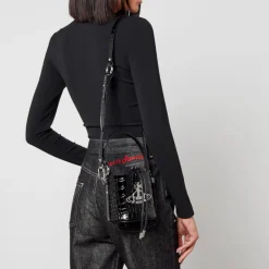 Bags|Dr. Martens Vivienne Westwood Daisy Drawstring Croc-Effect Leather Bag