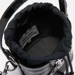 Bags|Dr. Martens Vivienne Westwood Daisy Drawstring Croc-Effect Leather Bag