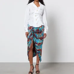 T-Shirts And Tops|Shirts And Blouses|Dr. Martens Vivienne Westwood Drunken Cotton-Poplin Shirt - IT 42/UK 10