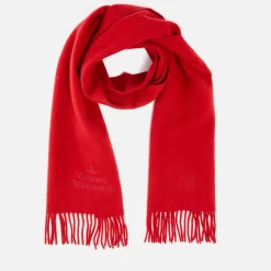 Scarves|Scarves|Autry Vivienne Westwood Embroidered Wool Logo Scarf