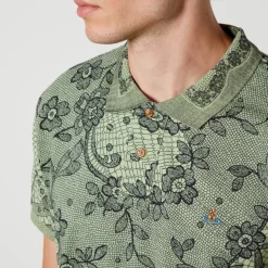 Polo Shirts|Dr. Martens Vivienne Westwood Floral-Print Cotton-Piqué Polo Shirt - S
