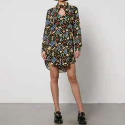 Dresses|Dresses|Dr. Martens Vivienne Westwood Heart Floral-Print Cotton-Poplin Shirt Dress - UK 6