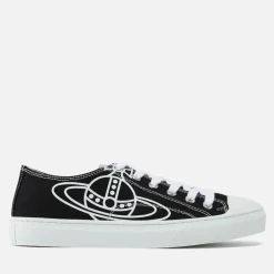 Trainers|Vivienne Westwood Men's Plimsoll Canvas Hi-Top Trainers - Black - UK 8