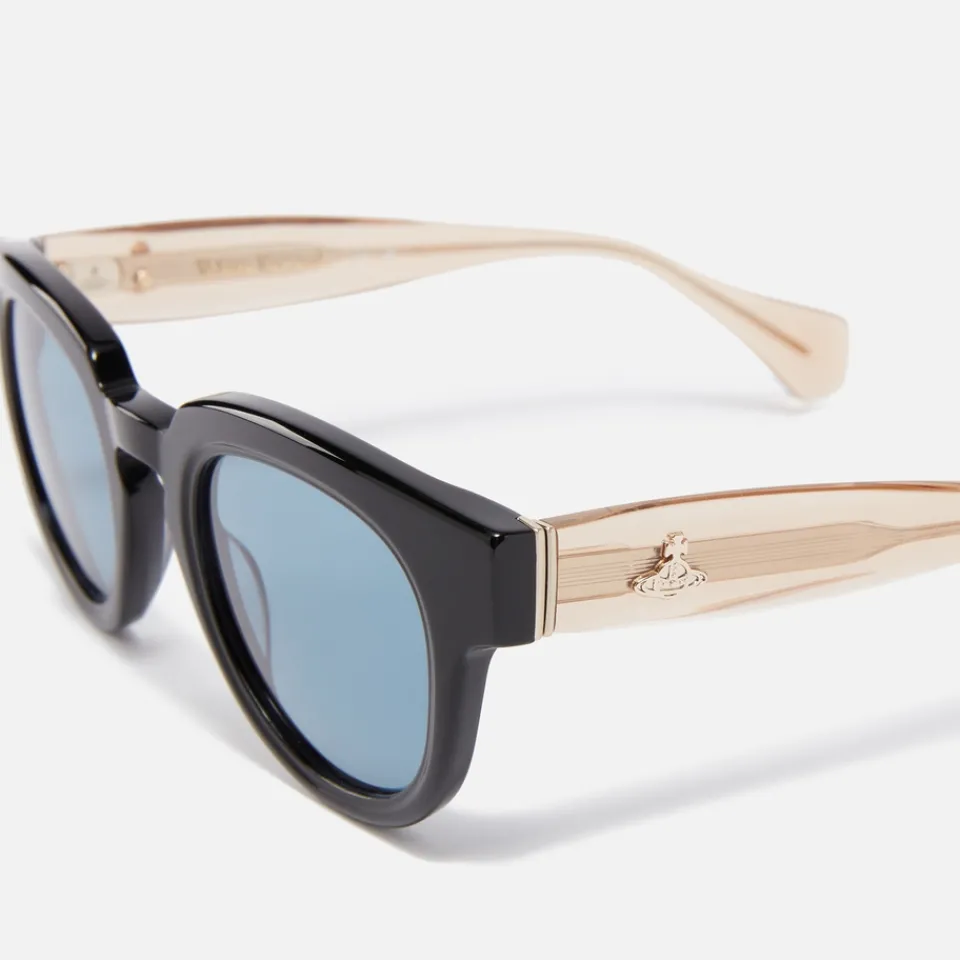 Sunglasses|Sunglasses|Vivienne Westwood Miller Round Frame Acetate Sunglasses