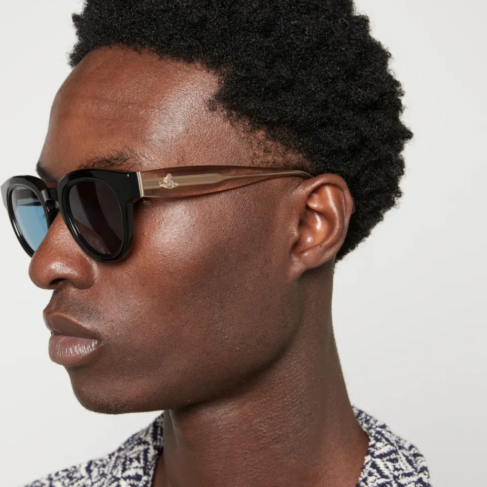 Sunglasses|Sunglasses|Vivienne Westwood Miller Round Frame Acetate Sunglasses