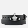 Belts|Dr. Martens Vivienne Westwood Silver-Tone Orb Buckle Leather Belt