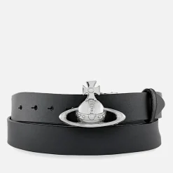 Belts|Dr. Martens Vivienne Westwood Silver-Tone Orb Buckle Leather Belt