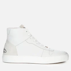 Trainers|Dr. Martens Vivienne Westwood Women's Apollo Leather Hi-Top Trainers - White - UK 3