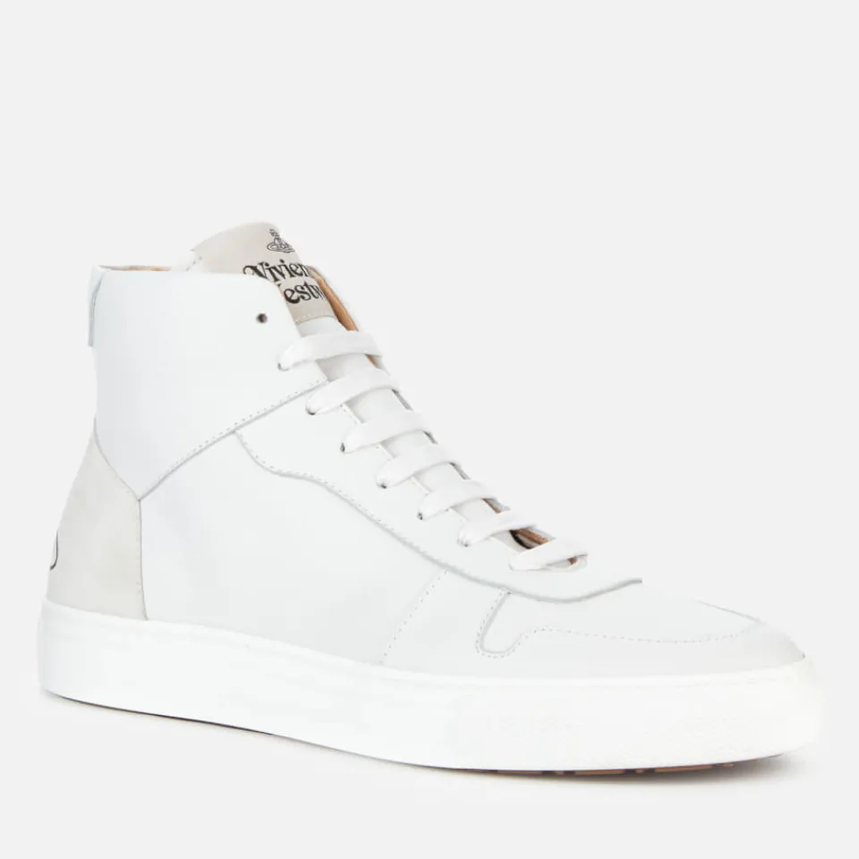 Trainers|Dr. Martens Vivienne Westwood Women's Apollo Leather Hi-Top Trainers - White - UK 3