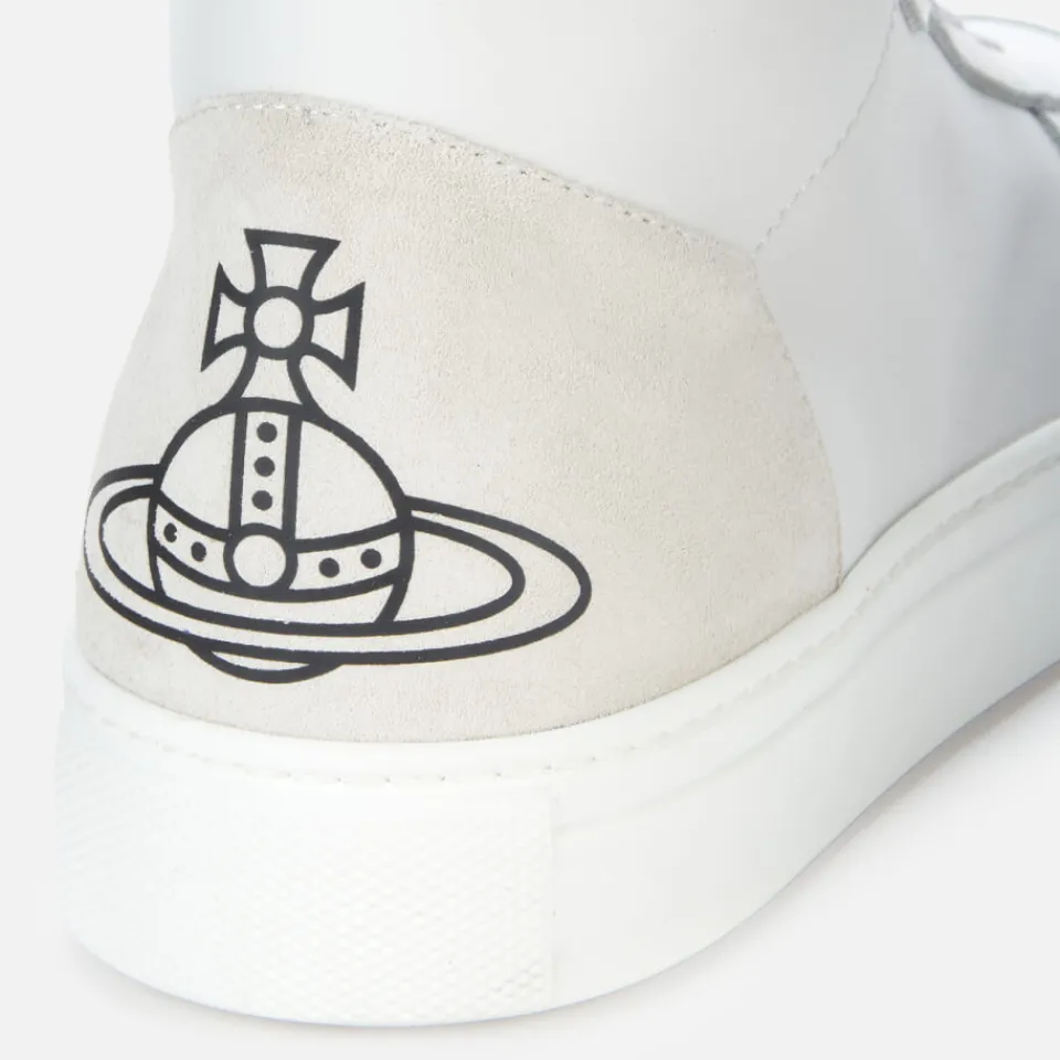 Trainers|Dr. Martens Vivienne Westwood Women's Apollo Leather Hi-Top Trainers - White - UK 3