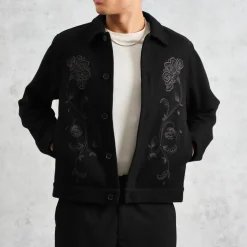 Jackets|Coats|Dr. Martens Wax London Elm Floral Wool-Blend Twill Jacket - XL