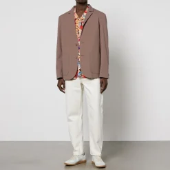 Jackets|Coats|Wax London Fintry Cotton-Blend Seersucker Blazer - EU 44/XL
