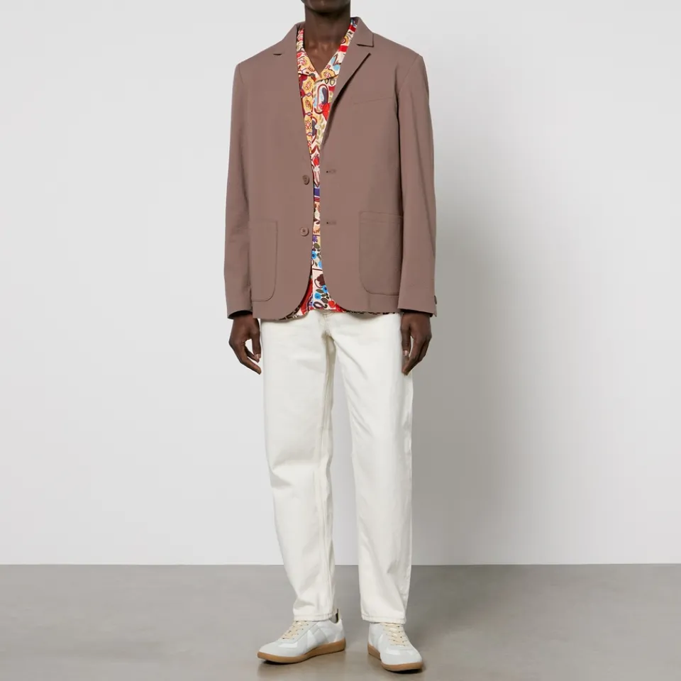 Jackets|Coats|Wax London Fintry Cotton-Blend Seersucker Blazer - EU 44/XL