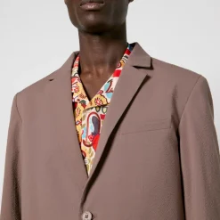 Jackets|Coats|Wax London Fintry Cotton-Blend Seersucker Blazer - EU 44/XL