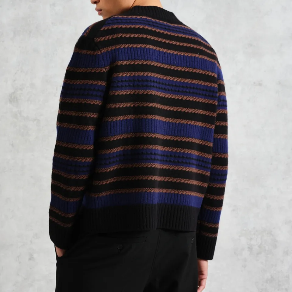 Knitwear|Sunflower Wax London Scafell Pointelle-Knit Wool Jumper - S
