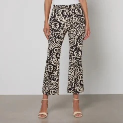 Trousers|Dr. Martens Weekend Max Mara Cadmio Stretch Cotton Trousers - UK 6