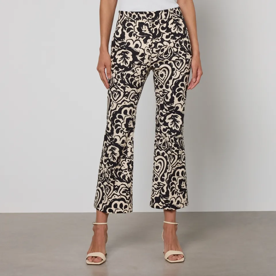 Trousers|Dr. Martens Weekend Max Mara Cadmio Stretch Cotton Trousers - UK 6