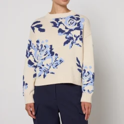 Loungewear|Knitwear|Dr. Martens Weekend Max Mara Fabian Cotton-Blend Intarsia-Knit Jumper - XS