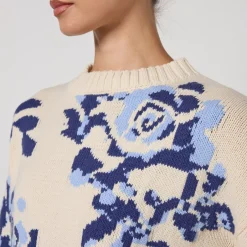 Loungewear|Knitwear|Dr. Martens Weekend Max Mara Fabian Cotton-Blend Intarsia-Knit Jumper - XS