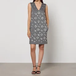 Dresses|Dresses|Dr. Martens Weekend Max Mara Hot Sequin-Embellished Woven Dress - XS