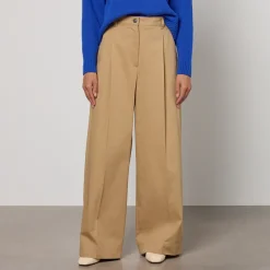 Trousers|Dr. Martens Weekend Max Mara Nebbie Cotton-Gabardine Trousers - UK 6