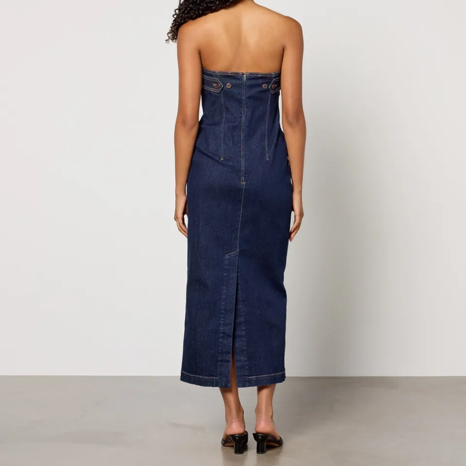 Dresses|Dresses|Marant Etoile Weekend Max Mara Osol Denim Dress - UK 6