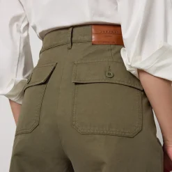 Trousers|Dr. Martens Weekend Max Mara Quiz Cotton-Drill Trousers - UK 6
