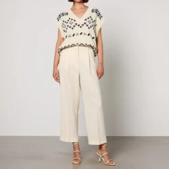 Trousers|Stuart Weitzman Weekend Max Mara Ronchi Crepe Trousers - UK 14