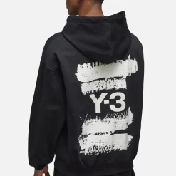 Sweatshirts|Dr. Martens Y-3 GFX Back Logo Cotton-Blend Jersey Hoodie - XL