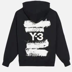 Sweatshirts|Dr. Martens Y-3 GFX Back Logo Cotton-Blend Jersey Hoodie - XL