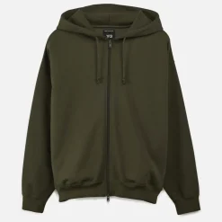 Sweatshirts|Dr. Martens Y-3 Tonal Logo Cotton-Blend Terry Zipped Hoodie - S